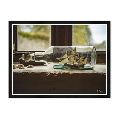 Ship in a Bottle Framed Photographic Print
