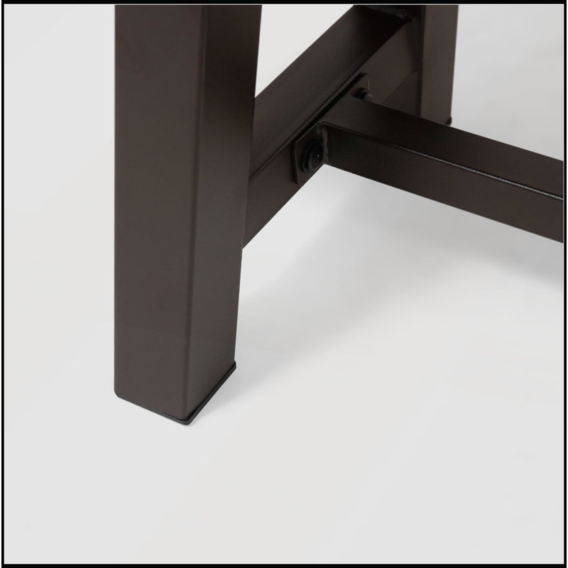 74 banc de salle à manger d'extérieur en bois d'acacia avec pieds en forme de A pour une assise durable et élégante