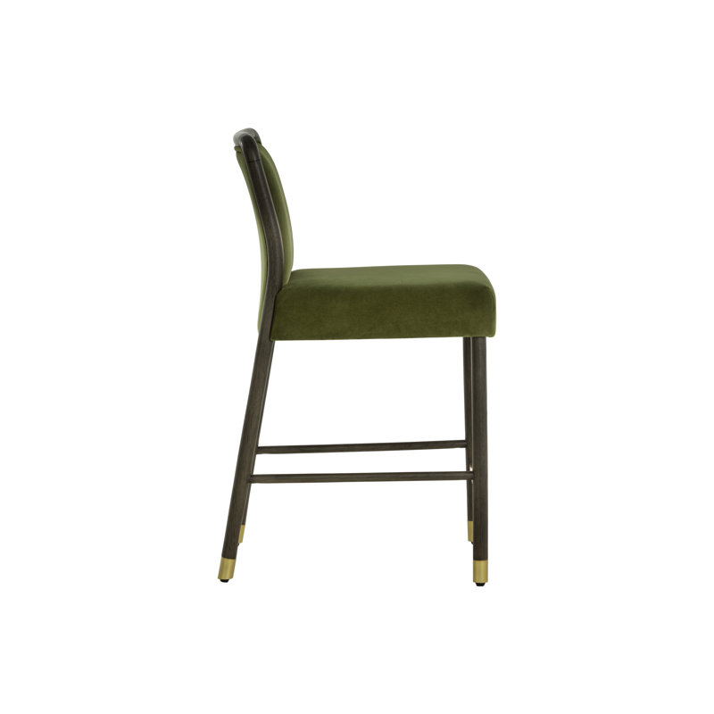 Jeno Upholstered Bar Stool, Meg Olive