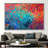Vivid Abstract Wall Art: Modern Canvas Print in Vibrant Orange and Red Tones-1358550269-1358550270