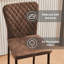 Vintage Upholstered Armless Bar Stool-1822455352
