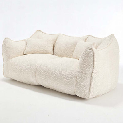 Soft Beanbag Chair With High Resilience Foam Core For 2 People by Greenhome Trade