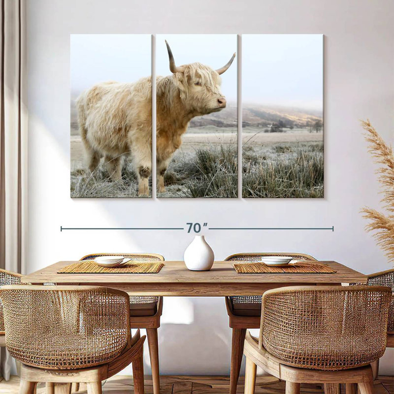 Vache sauvage sauvage des Highlands, H 42 po x l 65 po