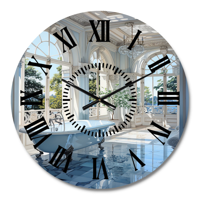 Horloge murale pour salle de bain, Médium