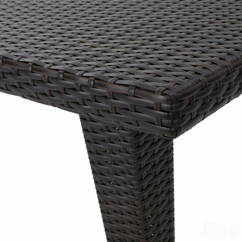 Table de patio rectangulaire
