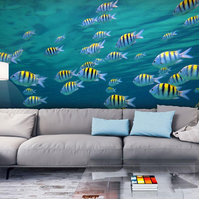 Underwater Landscape Wall Mural, 121" L x 157" W