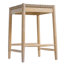 Tabourets de comptoir en bois d'acacia massif Sierra