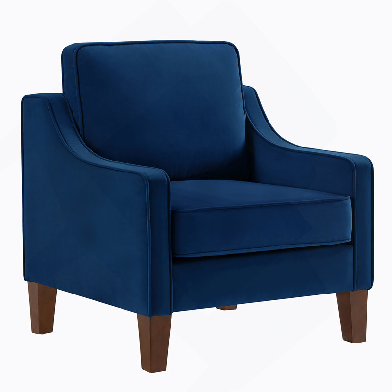 Fauteuil moderne, fauteuil simple de salon, Marine