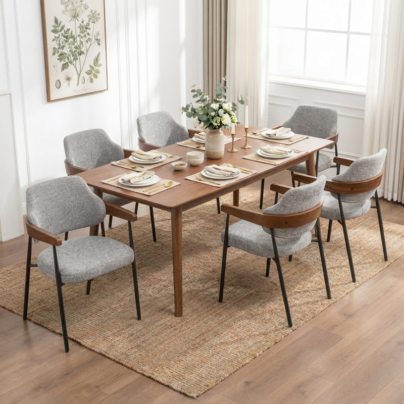 Devane Upholstered Dining Chair, Gray