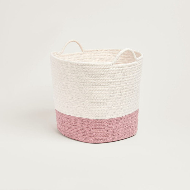 Great Little Trading Co. Jute / Sisal Box, Multicoloured Pink