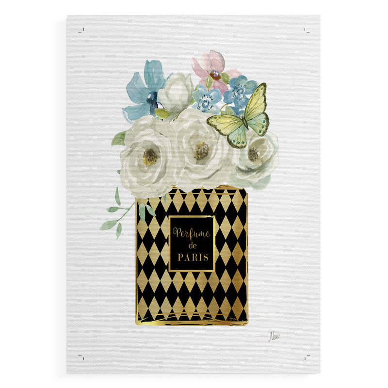 Parfum Harlequin Floral - reproduction de toile seulement - NON-CADRE, H 18 po x l 12 po