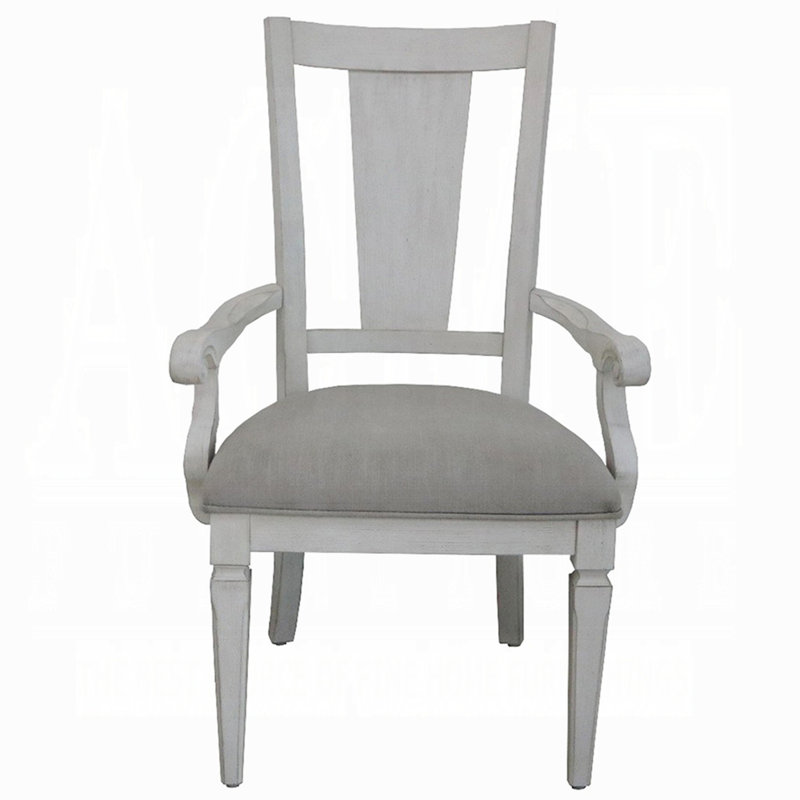 Chaise avec accoudoirs rembourrés (ensemble de 2)