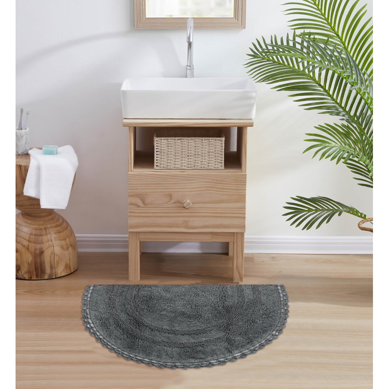 Tapis pour salle de bain Akifumi, Gris