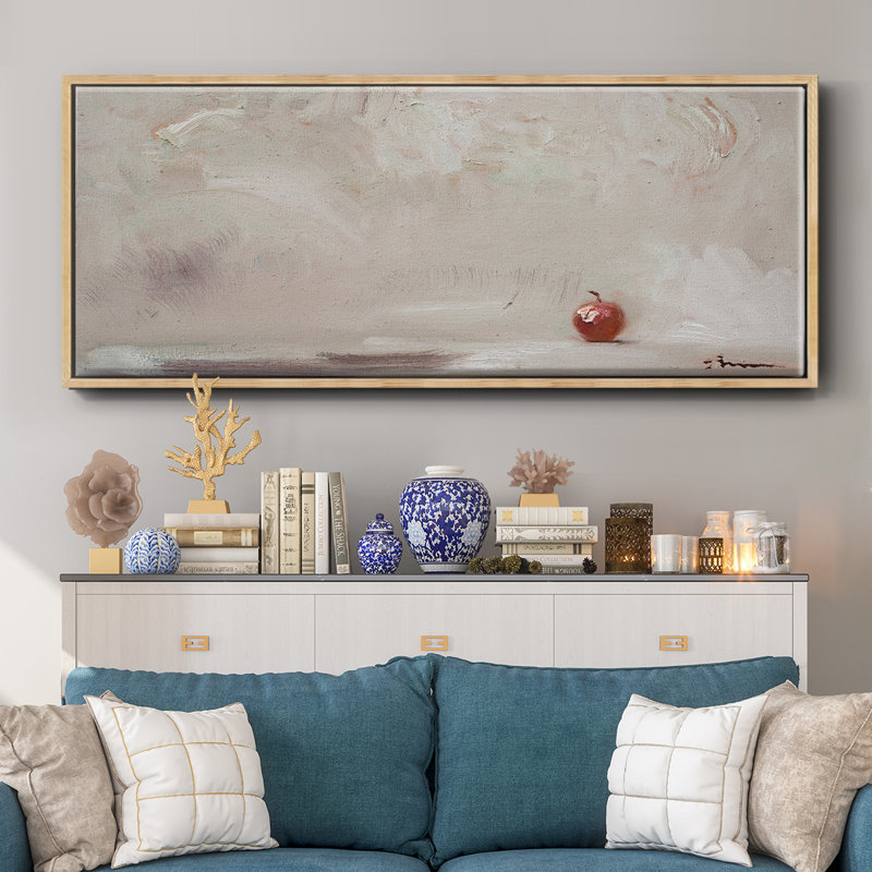 Lonley Apple- Framed Canvas