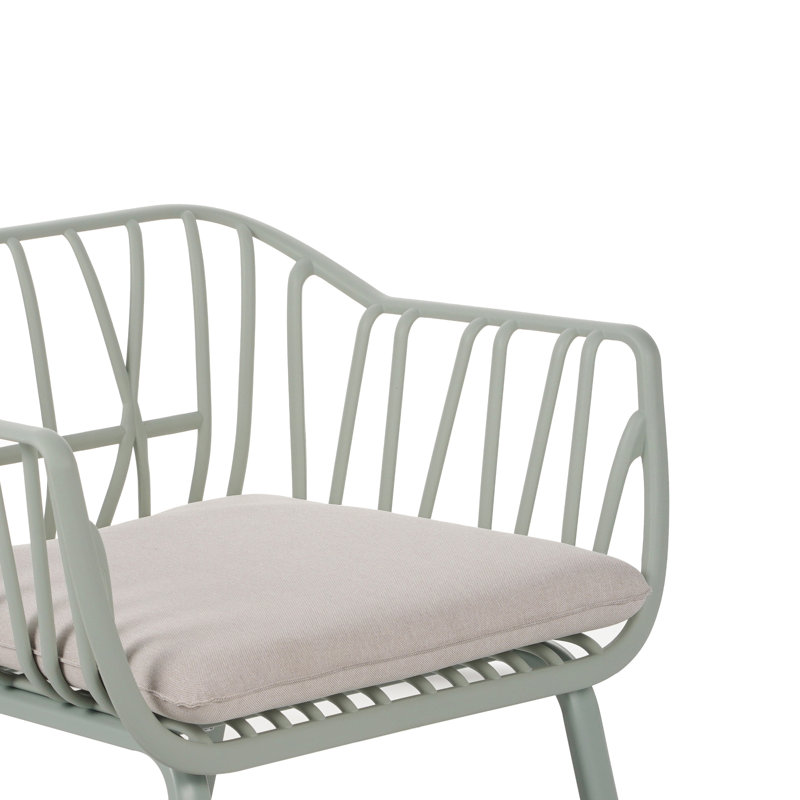 Confortable chaises de patio, ensemble en PP et en fer pour la maison