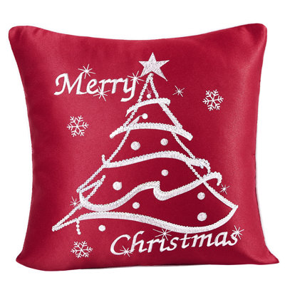 Coussin décoratif en polyester Seasonal Xmas Christmas Holiday