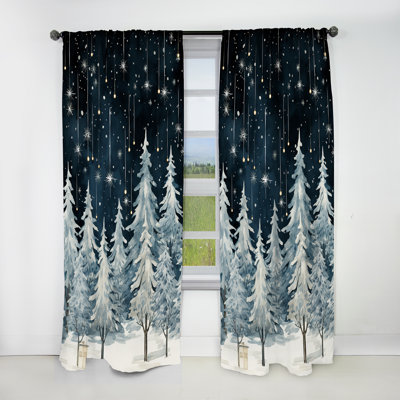Hughett - Rideau occultant en velours à motif floral - 1 panneau