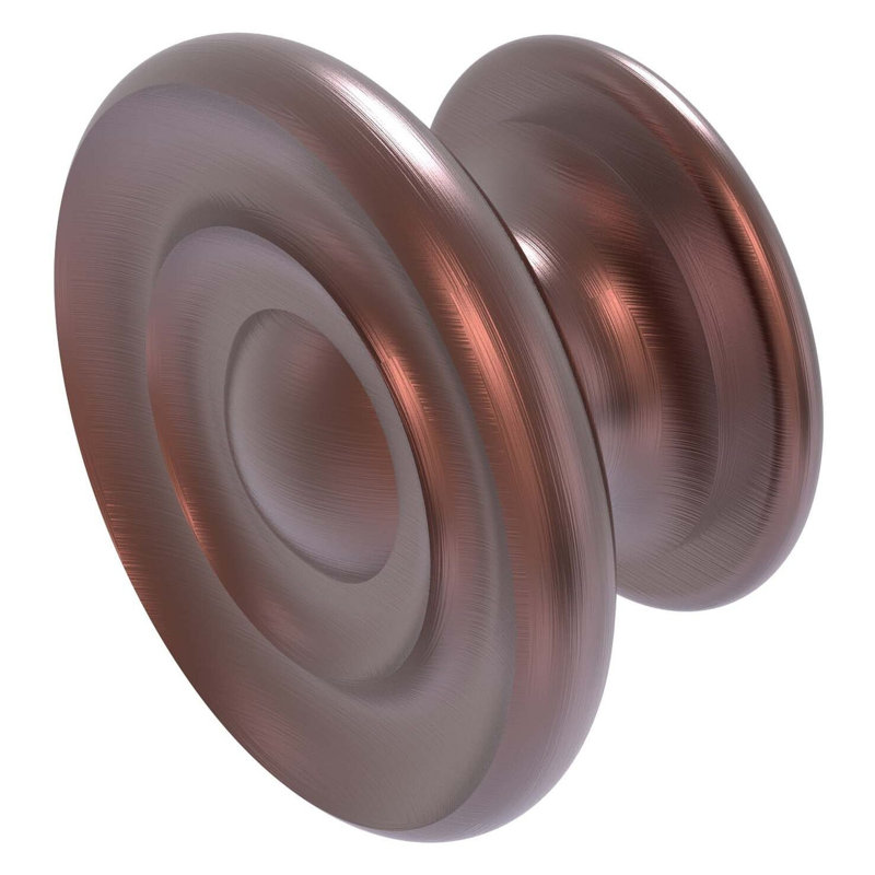 Gober 1" Diameter Mushroom Knob, Antique Copper