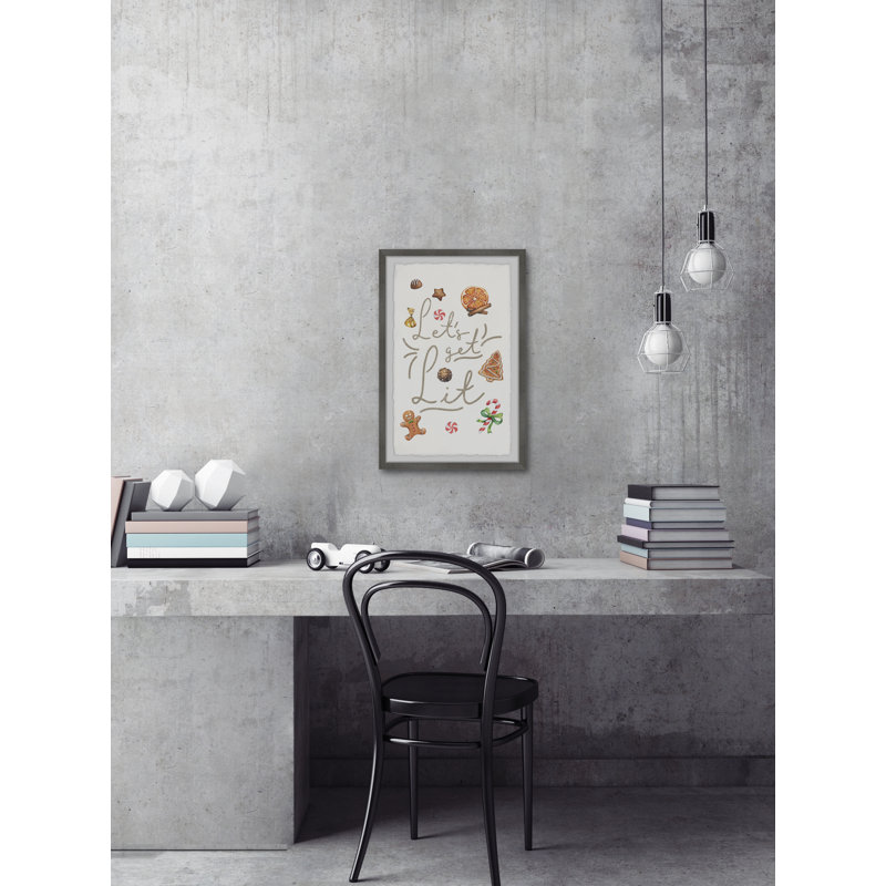 Get Lit - Single Picture Frame Print, 45cm H x 38cm W x 3.81cm D