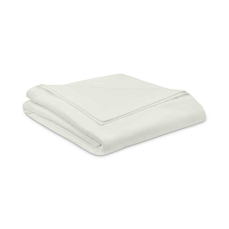 Honeycomb Standard Cotton Coverlet, Ivory, Twin Coverlet / Bedspread