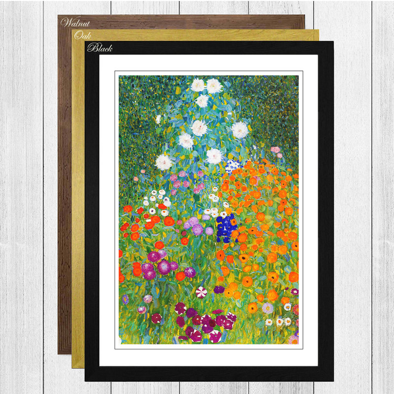 Gustav Klimt - Single Picture Frame Painting, Black