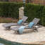 Chaise longue en osier
