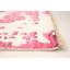 Tapis unique en viscose noué à la main crème et rose des années 2010 de 7 pi 3 po x 9 pi 11 po Finnan
