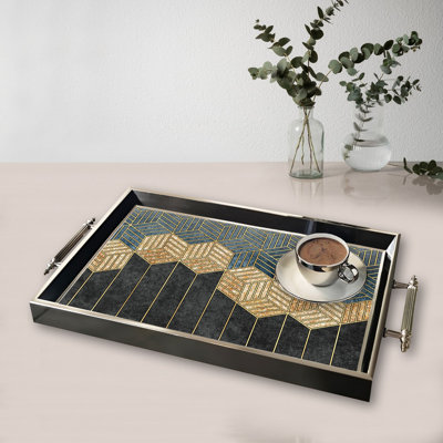 Élégant plateau en verre de 19,7 po x 11,4 po x 1,4 po | Fabrication 100% verre durable | Facile à nettoyer avec un chiffon humide | Idéal pour le service, la présentation décorative et l'organisation | Ajout élégant à la décoration intérieure