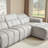144.87" Genuine Leather Power Reclining Sectional With USB Port-628258894-628258892