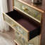 Armoire d'appoint classique en bois à dessin coloré.-111780965