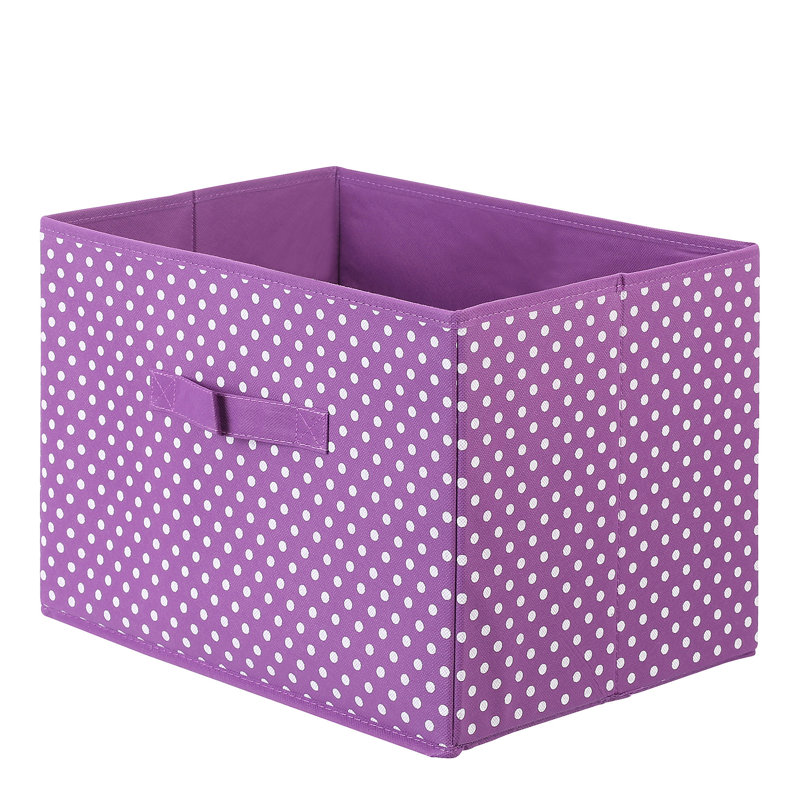 Rebrilliant Fabric Decorative Bin, Purple