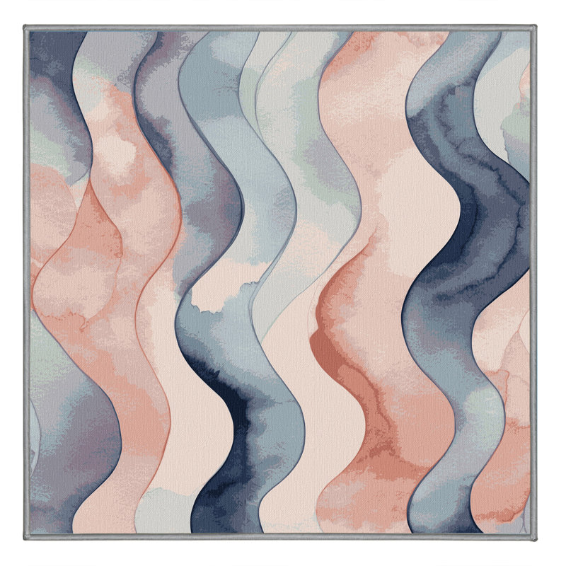 Azure Serenity Rug, Square 3'