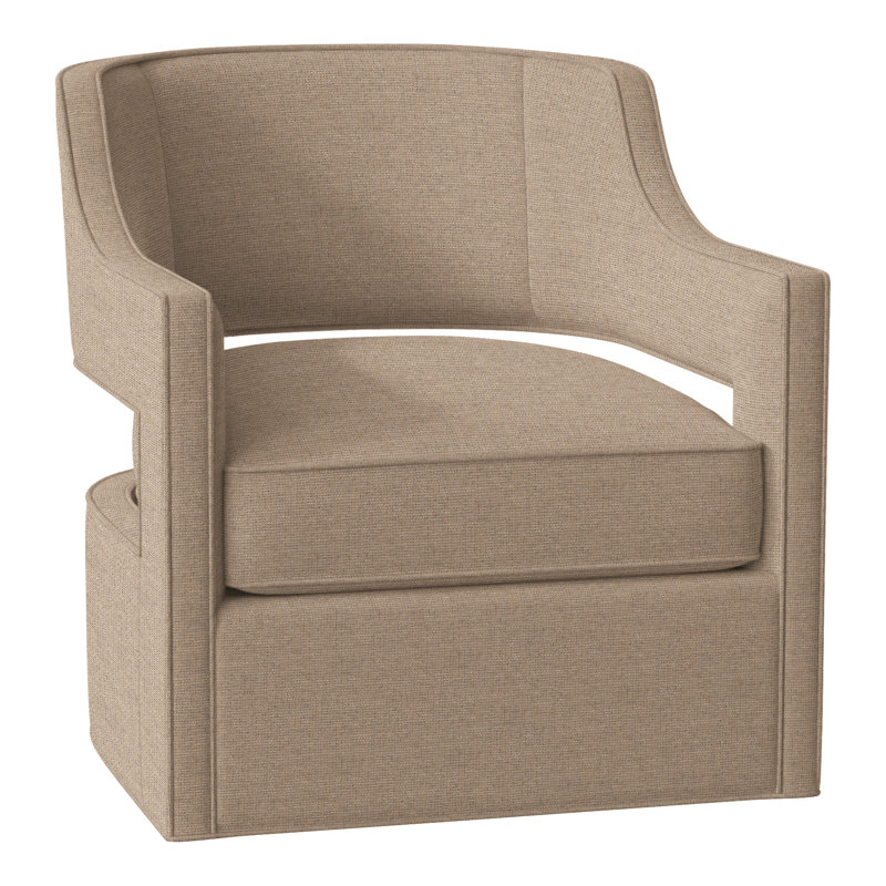 Phoebe 29.5" W Swivel Armchair, Perigold Play Camel