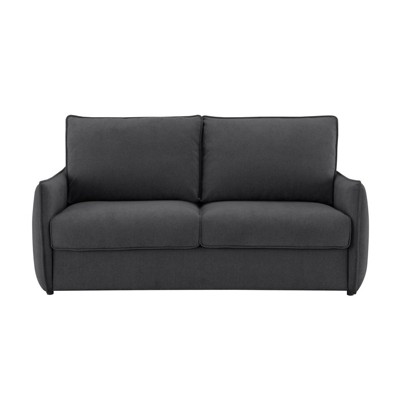 Chenille Sofa w/Sleeper (mattress included), 35" H x 78" W x 39" D, Charcoal