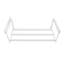 Range-chaussures extensible 5 pièces, tablette rétractable blanche sous l'armoire de 16,54 à 29,53 pouces pour placard, vestibule, coin, garage, métal compact et robuste