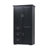 Tall And Wide Storage Cabinet With Doors For Bathroom/Office, Three Drawers, Adjustable Shelves, And Anti-Tipping Device-1923604198