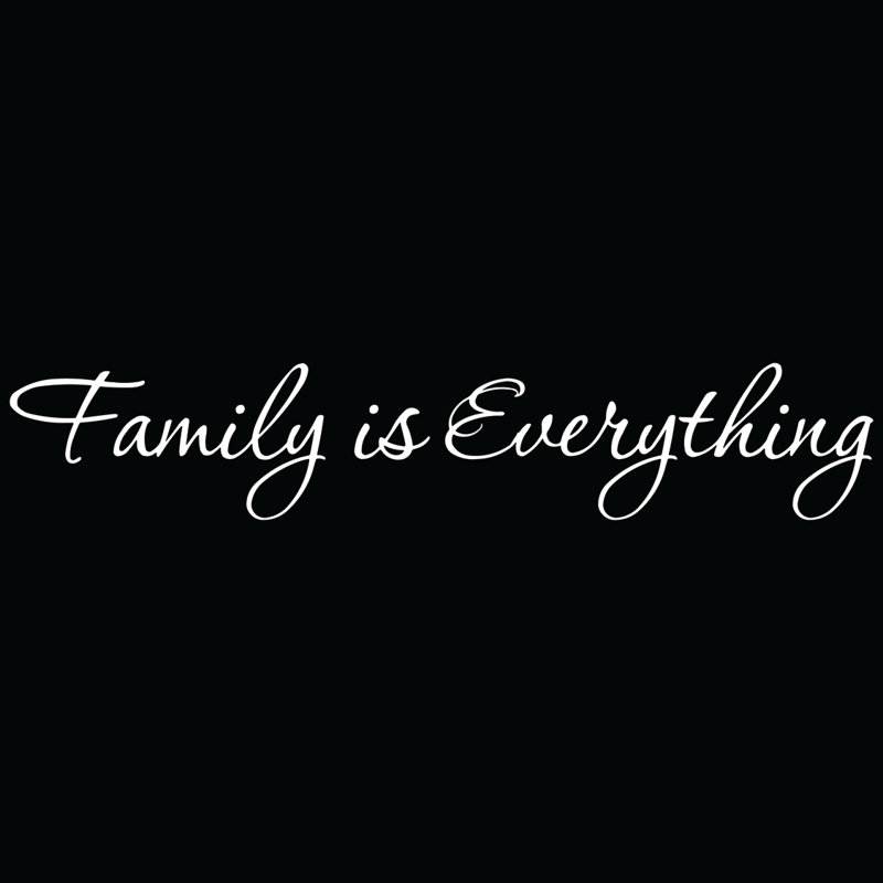 Adhésif décoratif "Family is Everything", Blanc