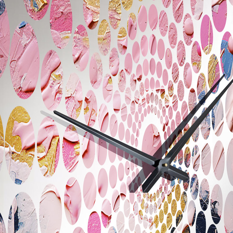 Marjani - Horloge murale peinture abstraite, Petit