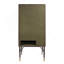 Armoire à vin en cuir et aluminium