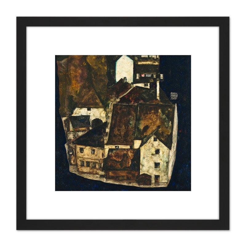 Dead City III City On The Blue River III by Egon Schiele - Single Picture Frame Painting
