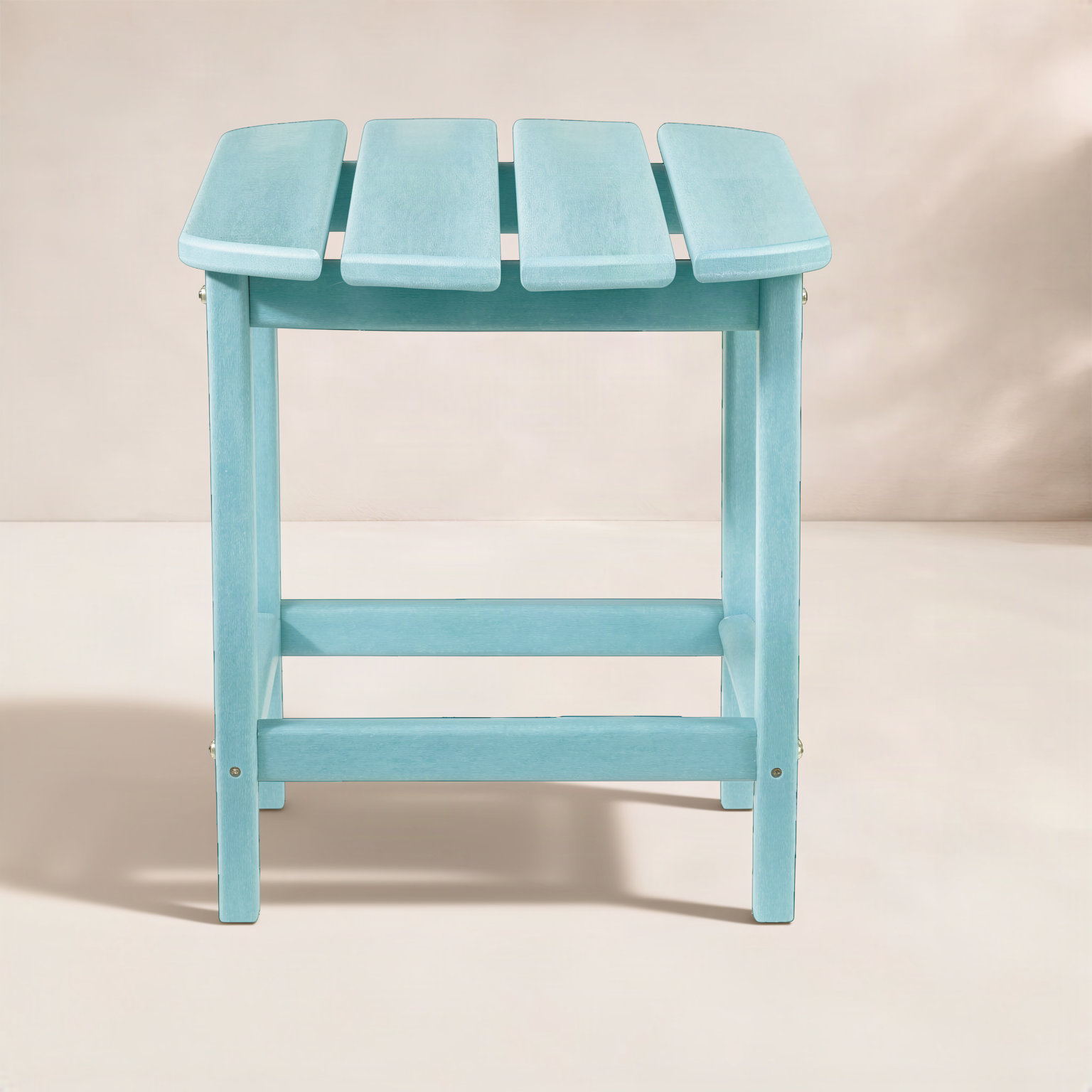 Emory HDPE Side Table, Turquoise