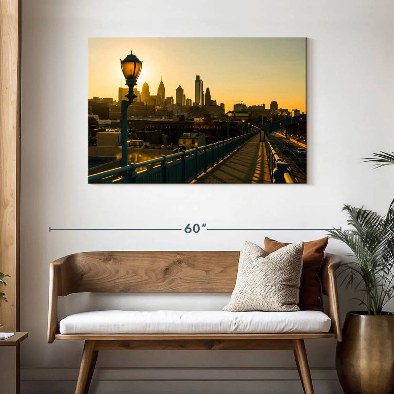 Sir Sir, Philadelphie, pont Franklin, H 30 po x l 45 po