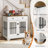 Desiderata 2-Doors Furniture Style Dog Crate with 2 Drawers