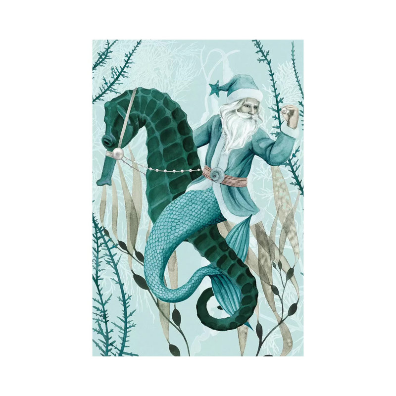 The Sea Santa II by Grace Popp - Wrapped Canvas Print, 66.04cm H x 45.72cm W x 1.91cm D