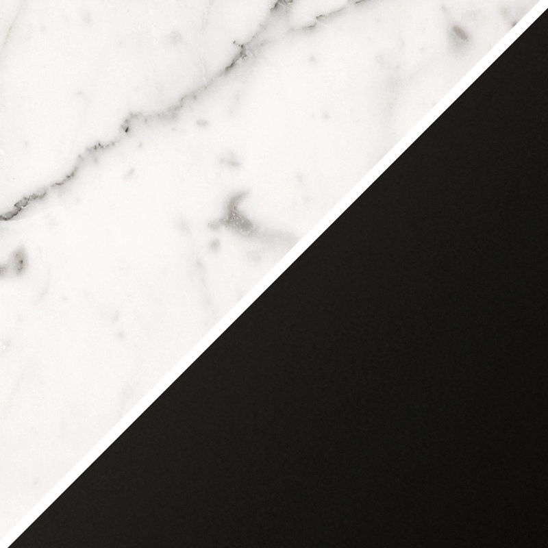 Lampe Liana, Marbre / noir / blanc