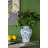 47X15.5X31 Rectangular Console Table With Elegant Floral Design And Mirrored Silver Finish, Perfect For Enhancing Home Decor