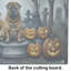 Grande planche à découper Shar Pei Spooky Halloween