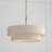 4 - Light Brass Drum Pendant