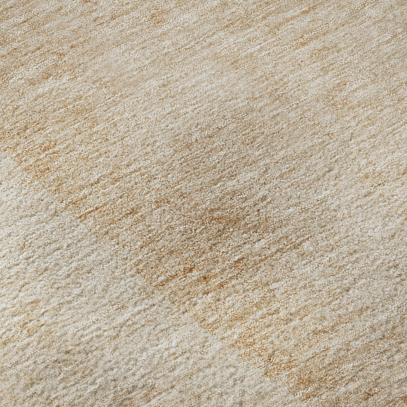 Premium Machine Washable Prisco Terracotta Rug, Round 8'