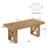 63'' Farmhouse Dining Table for 4–6, Rectangular Kitchen Table with Rustic Wood Finish-651725579